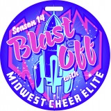 Custom Luggage Tag Design: Midwest Cheer Elite